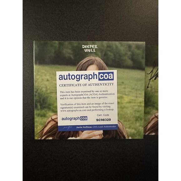 AUTOGRAPHED Kacey Musgraves SIGNED Deeper Well CD COA ACOA #SC98320 - Picture 3 of 3